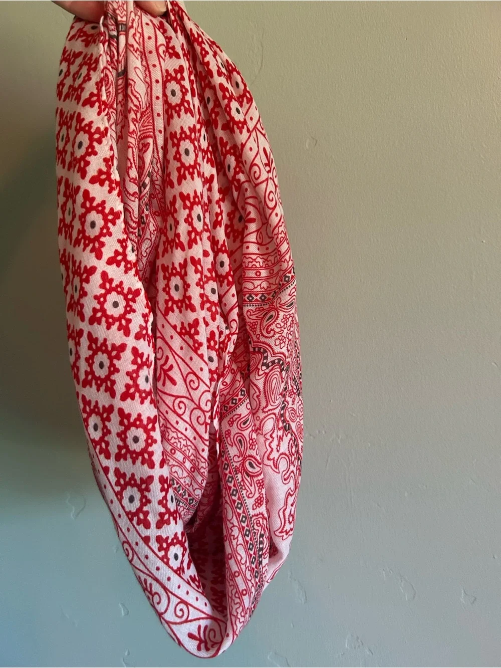 Mixed Pattern Scarf Bundle in White, Black, Red, Green, Blue